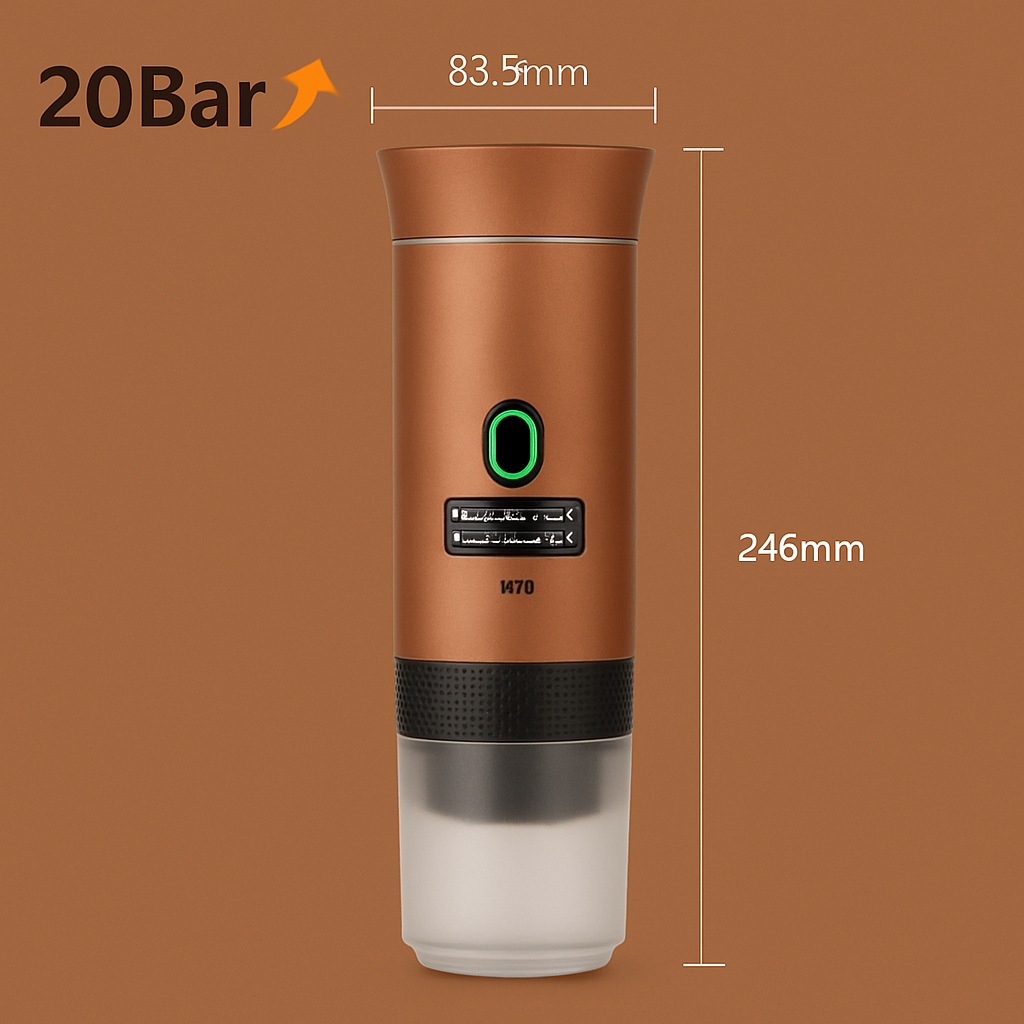 3-in-1 portable and camping espresso machine