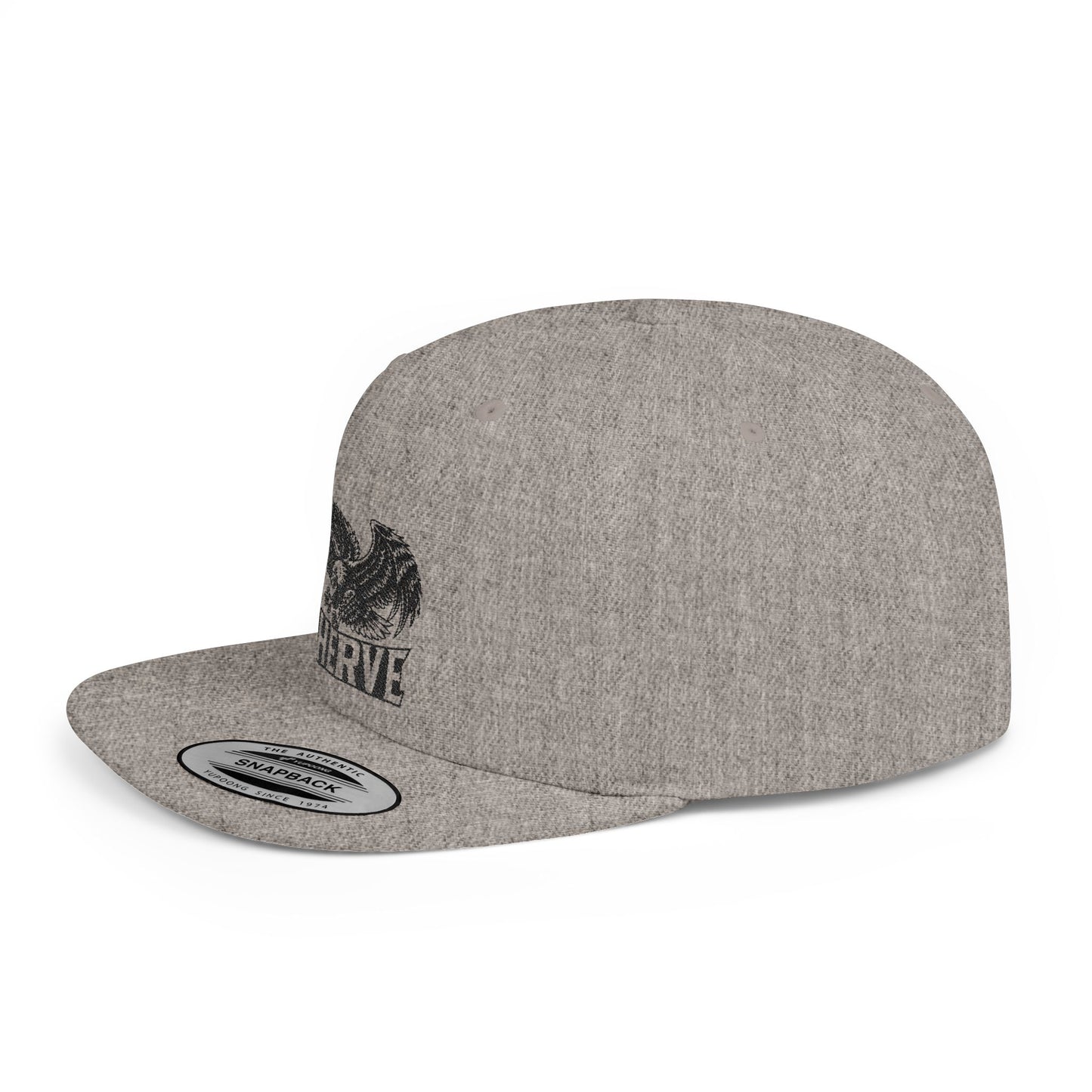 Stylish Flat Bill Snapback Hat with Eagle Design, Trendy Cap for Streetwear, Gift for Him/Boys, Perfect for Festivals and Casual Outings