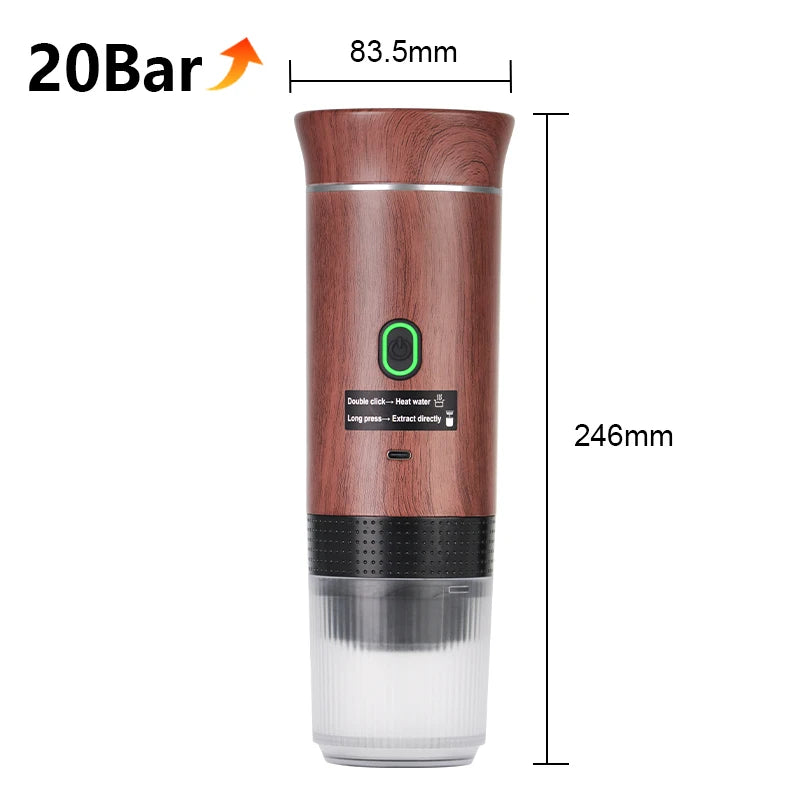 3-in-1 portable and camping espresso machine