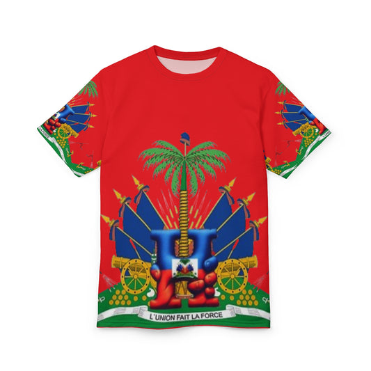 Haitian Heritage Unisex Cut & Sew Tee - L'Union Fait La Force Design.R