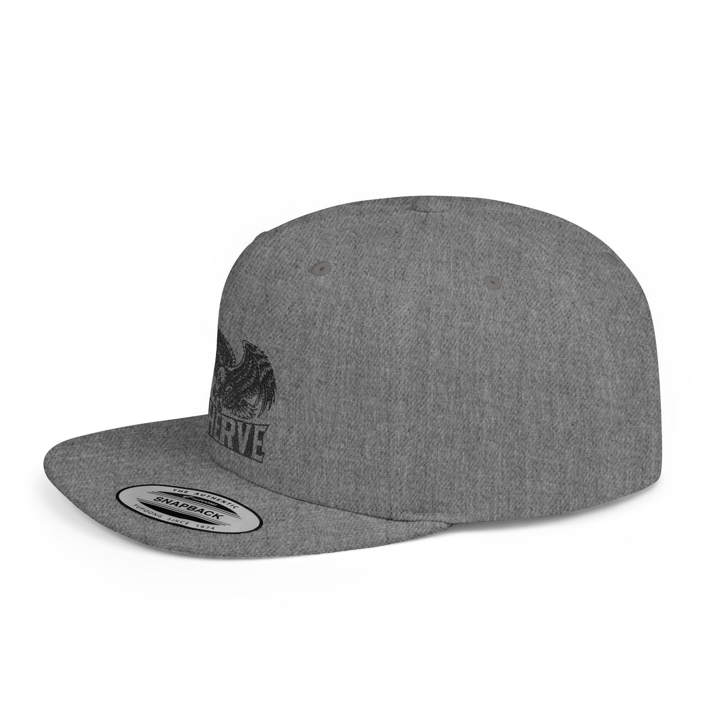 Stylish Flat Bill Snapback Hat with Eagle Design, Trendy Cap for Streetwear, Gift for Him/Boys, Perfect for Festivals and Casual Outings