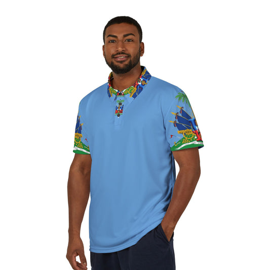 Vibrant Unisex Polo Shirt, Tropical Print Polo SH, Summer Casual Wear, Unique Hawaiian Style, Gift for Him/Her