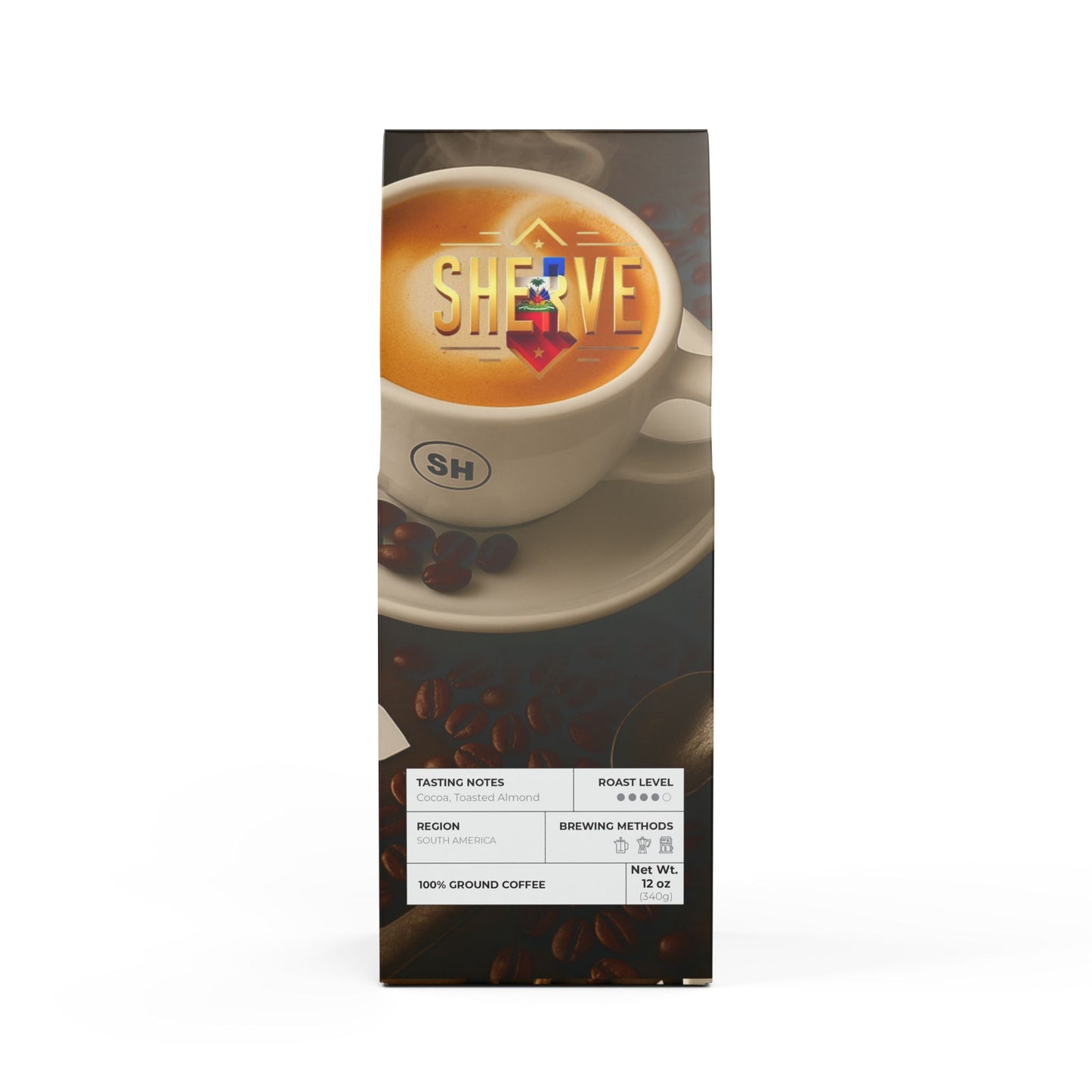 Cascades Coffee Sherve Blend (Medium-Dark Roast)