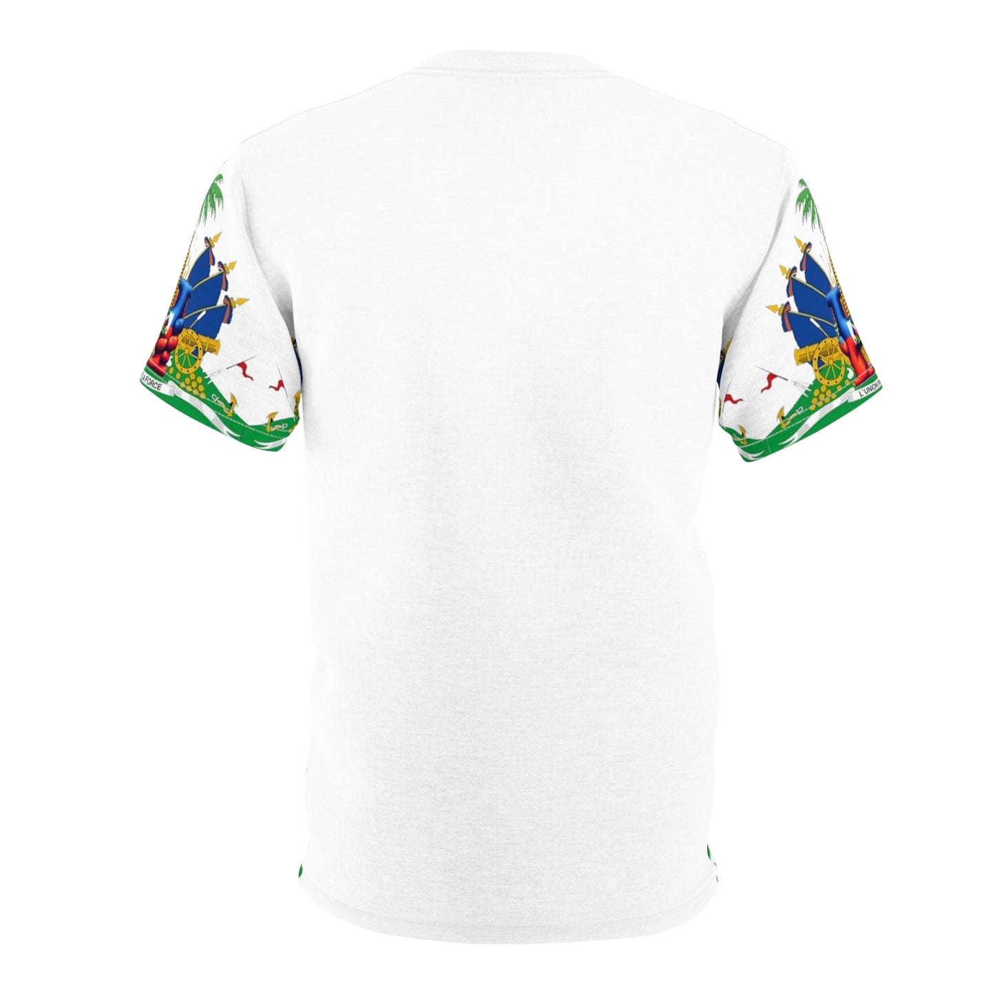Haitian Heritage Unisex Cut & Sew Tee - L'Union Fait La Force Design.B