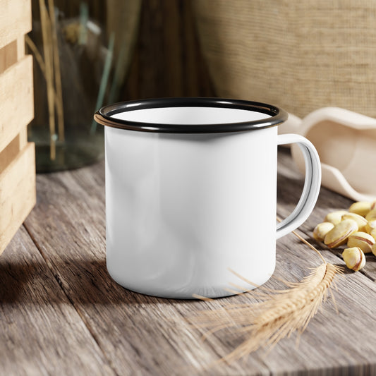 Retro Enamel Camp Cup - Adventure Mug, Outdoor Coffee Cup,
