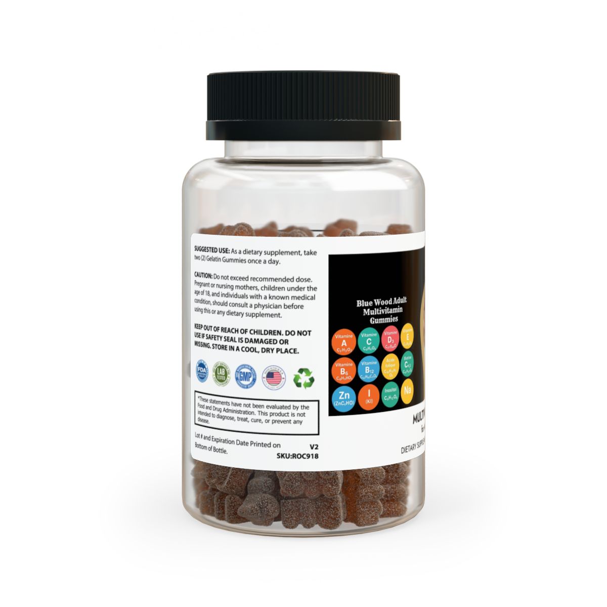 Multivitamin Gummies Sherve for Adults (60 Gummies)