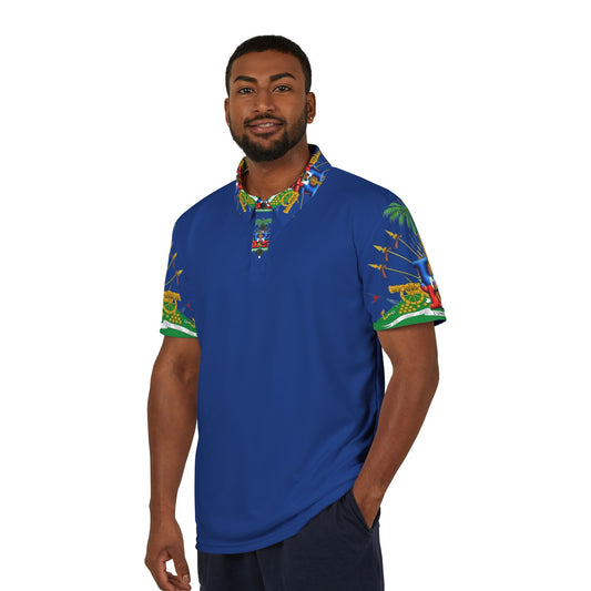 Vibrant Unisex Polo Shirt, Tropical Print Polo SH,Summer Casual Wear, Unique Hawaiian Style, Gift for Him/Her