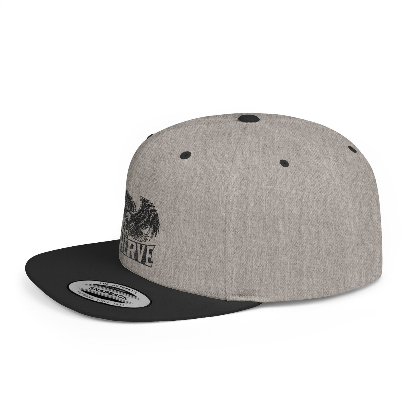Stylish Flat Bill Snapback Hat with Eagle Design, Trendy Cap for Streetwear, Gift for Him/Boys, Perfect for Festivals and Casual Outings
