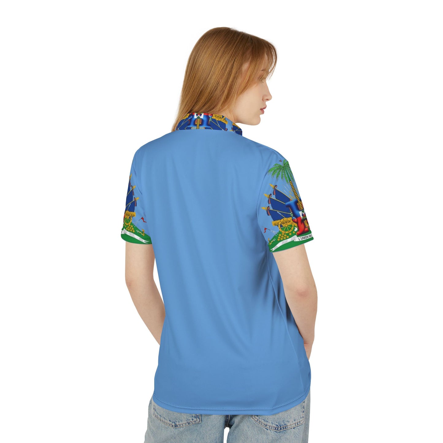 Vibrant Unisex Polo Shirt, Tropical Print Polo SH, Summer Casual Wear, Unique Hawaiian Style, Gift for Him/Her