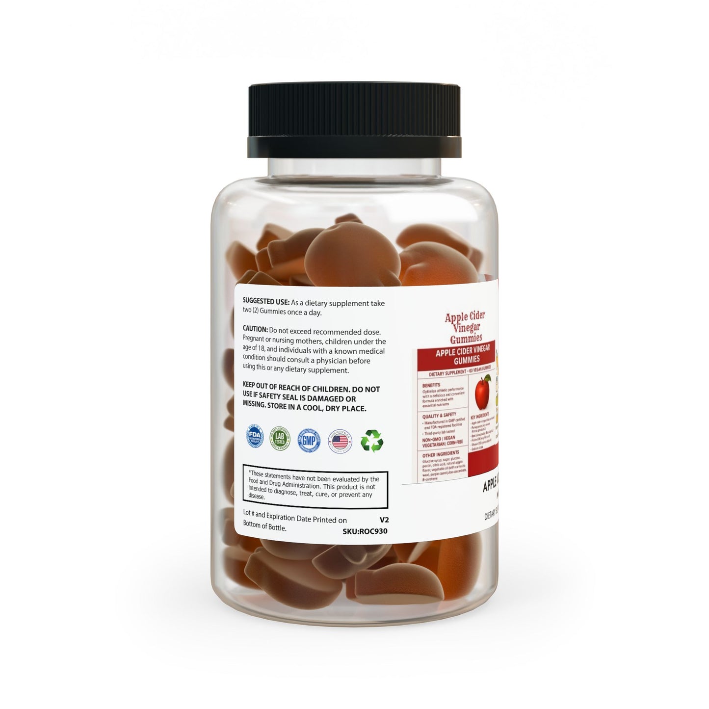 Apple Cider Vinegar Gummies (60 Gummies)