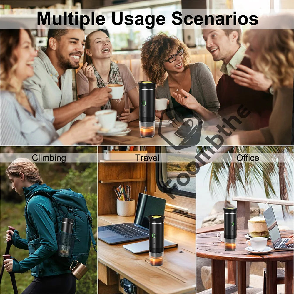 3-in-1 portable and camping espresso machine