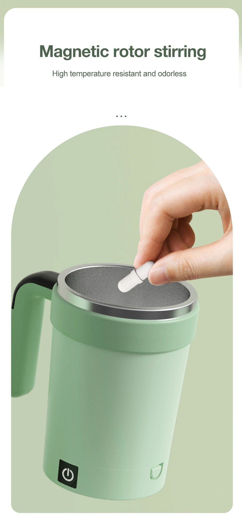 Automatic Stirring Cup Rechargeable Electric Stirring Mugs Magnetic Mixer Stainless Steel Coffee Mug Rotating Magnetic Tumbler