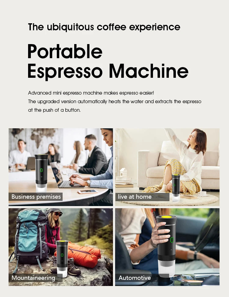 3-in-1 portable and camping espresso machine