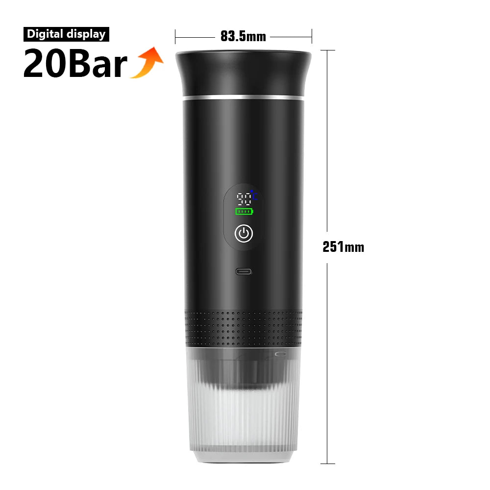 3-in-1 portable and camping espresso machine