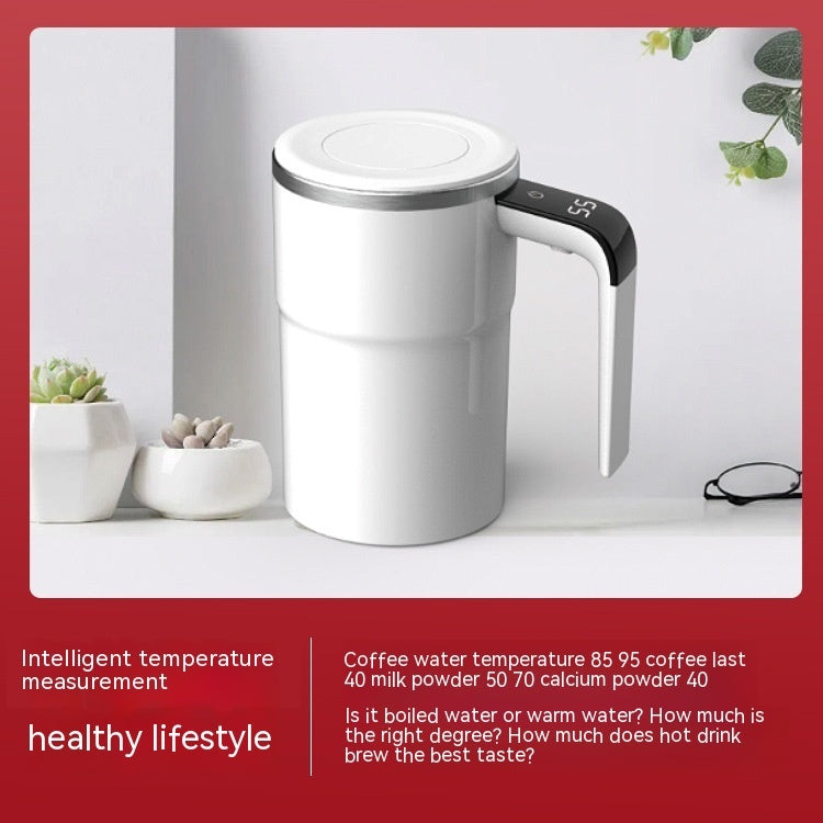 Electric Coffee Mug USB Rechargeable Automatic Magnetic Cup IP67 Waterproof